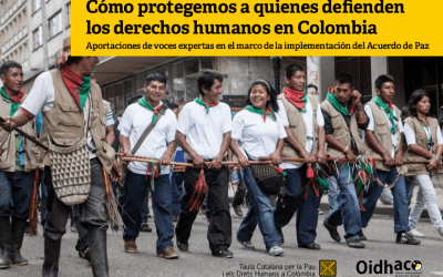 Cómo protegemos a quienes defienden los derechos humanos en Colombia