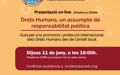 Drets humans, un assumpte de responsabilitat política. Guia per a la promoció i protecció internacional dels Drets Humans des de l’àmbit local