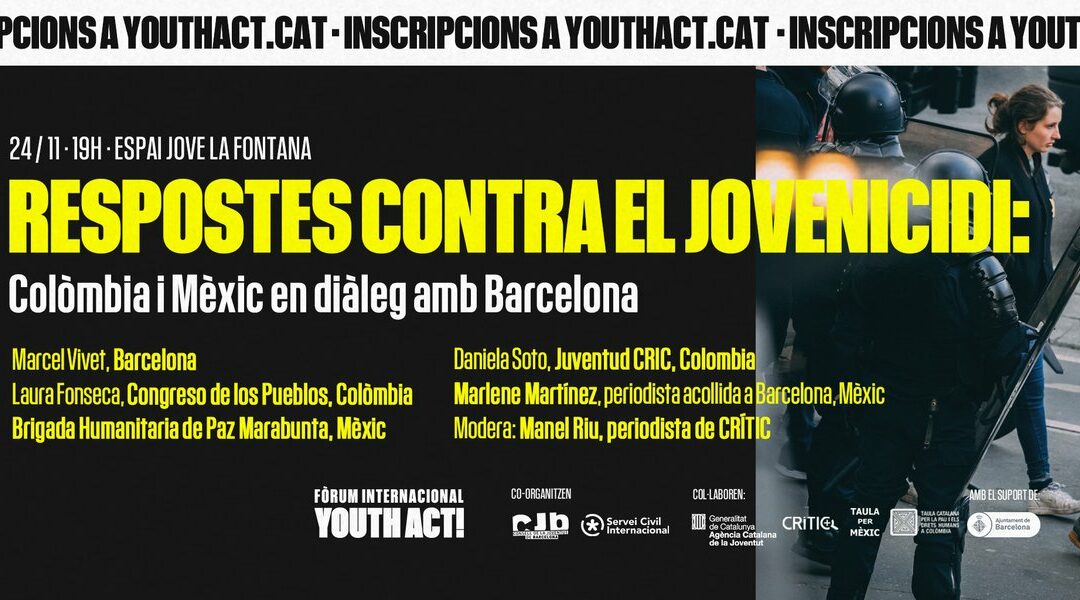 Col·loqui “Respostes contra el jovenicidi: Colòmbia i Mèxic en diàleg amb Barcelona”